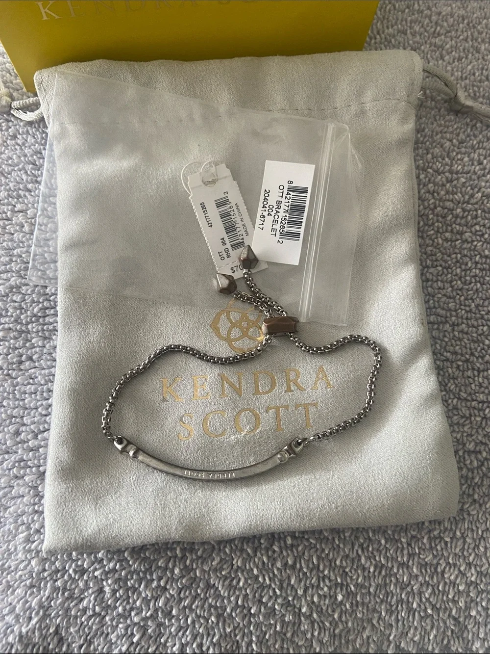 Kendra Scott Silver Tone Pave-Style Women's Bracelet